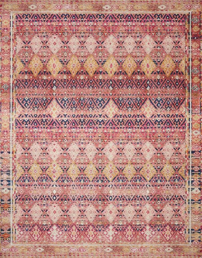 Loloi - Layla Magenta / Multi 7-6in x 9-6in Area Rug - LAYLLAY-15XMML7696 veiw 1
