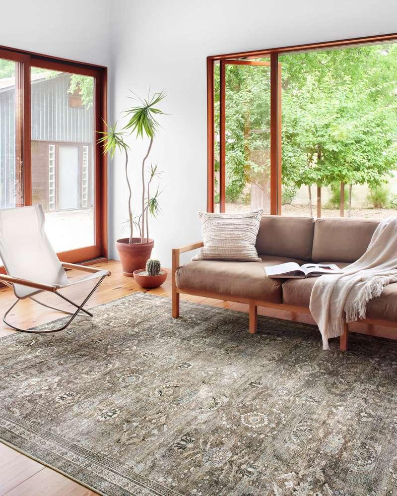 Loloi - Layla Antique / Moss 9-0in x 12-0in Area Rug - LAYLLAY-13ANMO90C0 veiw 2