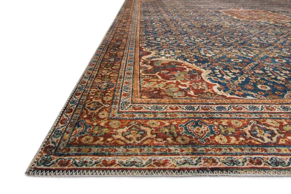 Loloi - Layla Cobalt Blue / Spice 9-0in x 12-0in Area Rug - LAYLLAY-09CUSQ90C0 veiw 4