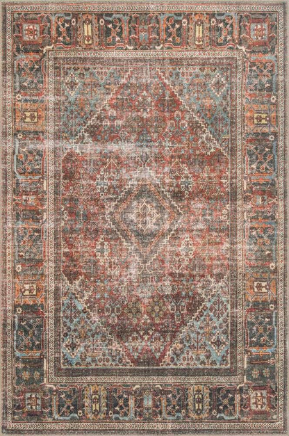 Loloi - Loren Brick / Midnight 2-3in x 3-9in Accent Rug - LORELQ-13BKMD2339 veiw 1