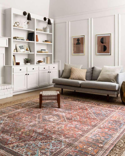 Loloi - Loren Brick / Midnight 2-3in x 3-9in Accent Rug - LORELQ-13BKMD2339 veiw 2