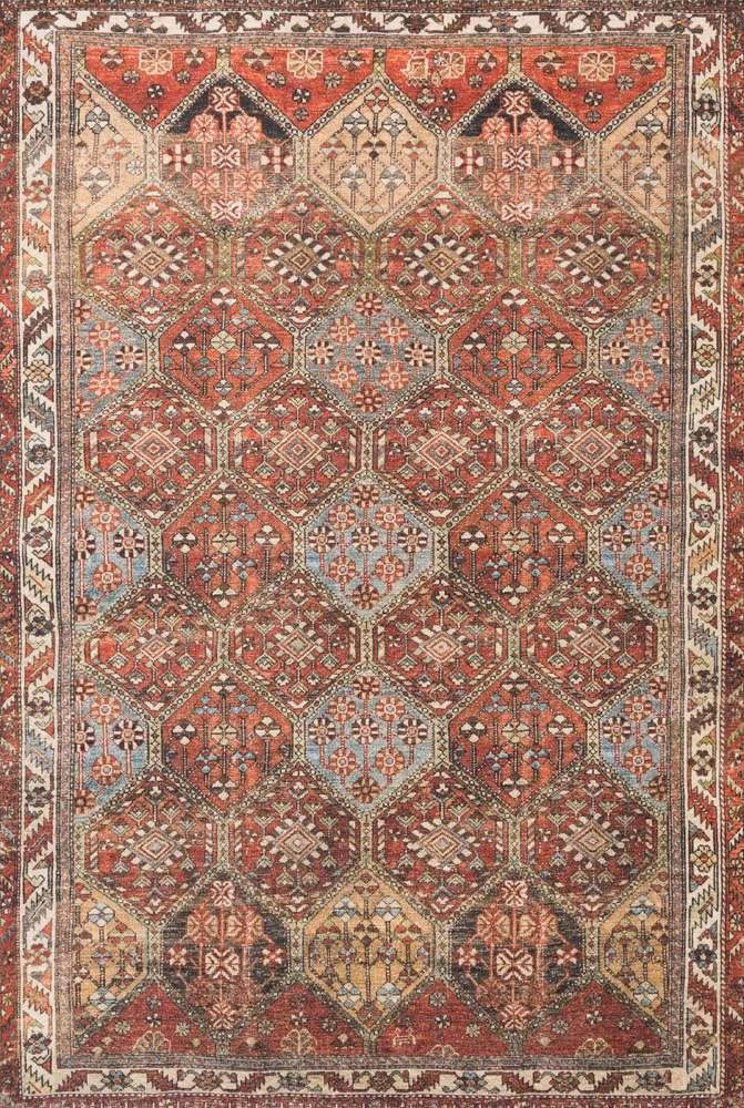 Loloi - Loren Spice / Multi 2-3in x 3-9in Accent Rug - LORELQ-16SQML2339 veiw 1