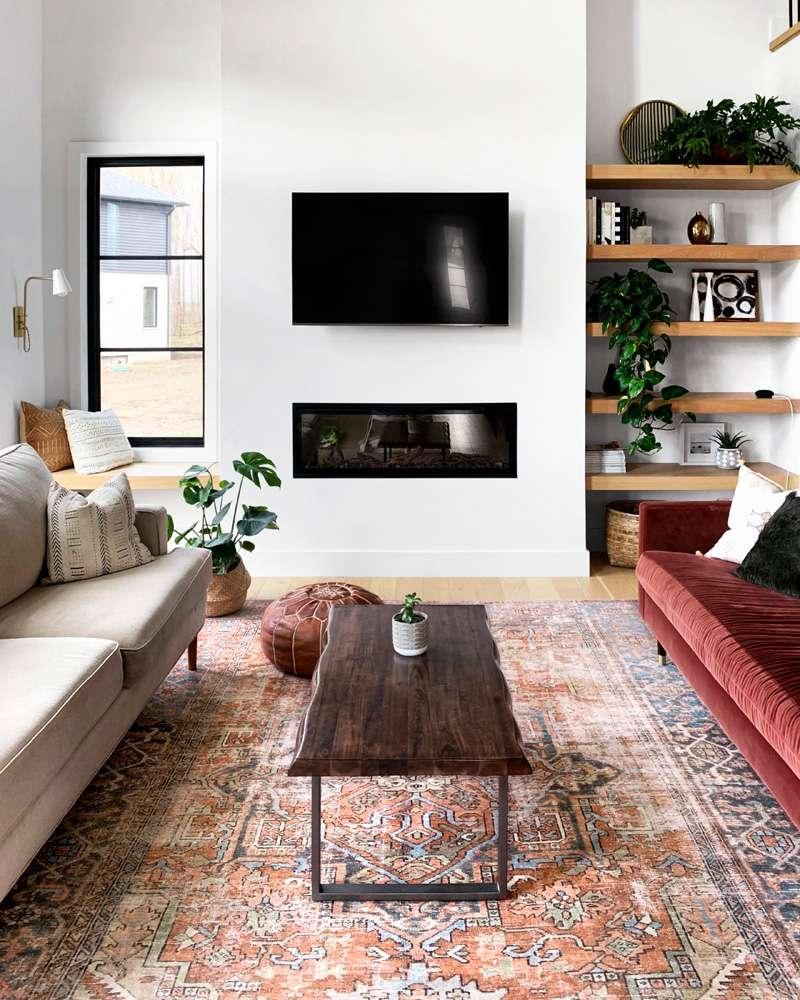 Loloi - Loren Terracotta / Sky 2-3in x 3-9in Accent Rug - LORELQ-15TCSC2339 veiw 2