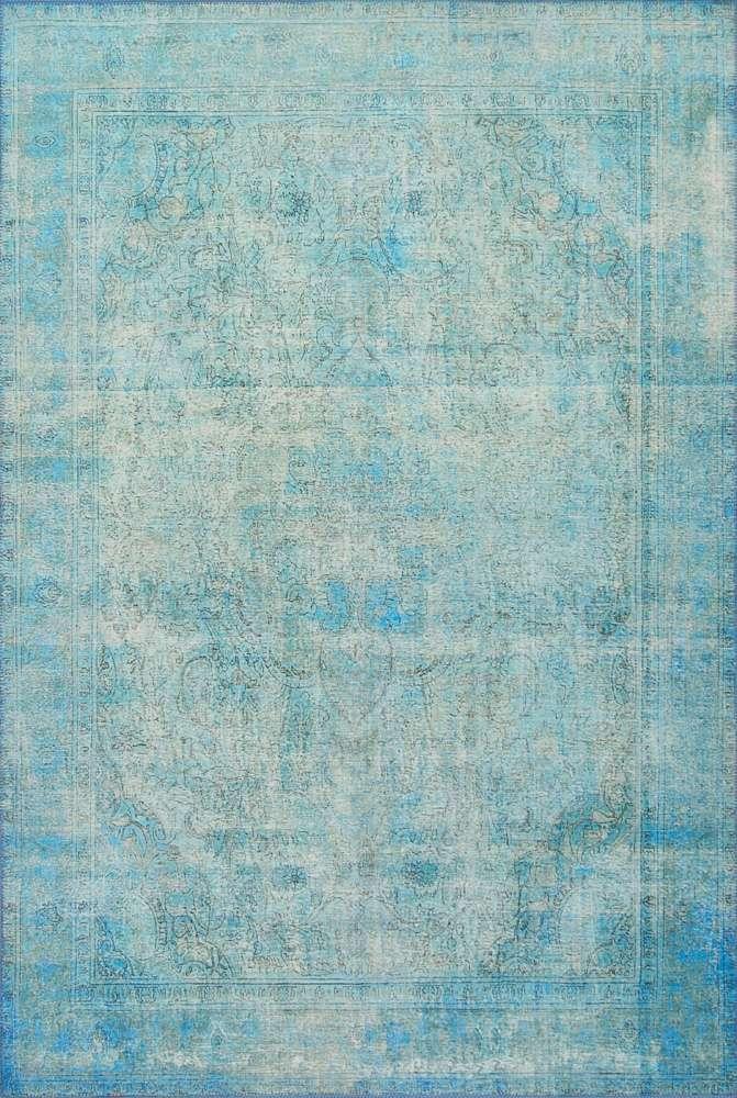 Loloi - Loren Aqua 18in x 18in Sample Rug - LORELQ-08AQ00160S veiw 1