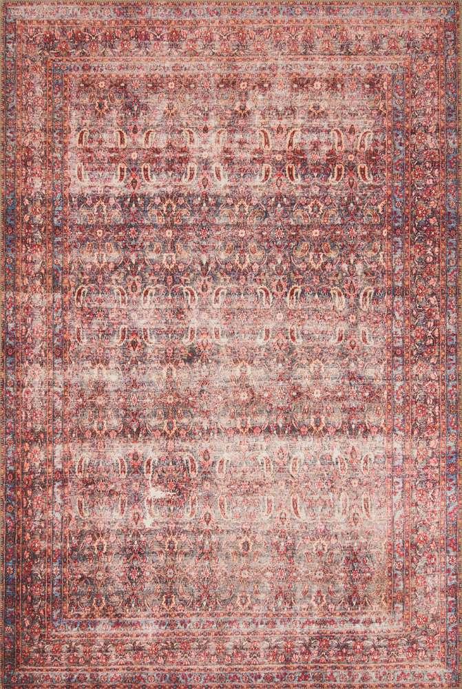 Loloi - Loren Eggplant / Crimson 18in x 18in Sample Rug - LORELQ-05EGCS160S veiw 1