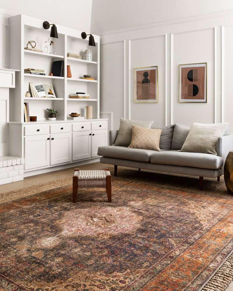 Loloi - Loren Plum / Multi 18in x 18in Sample Rug - LORELQ-02PLML160S veiw 2