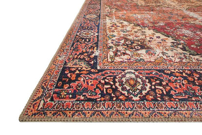 Loloi - Loren Red / Navy 18in x 18in Sample Rug - LORELQ-07RENV160S veiw 4