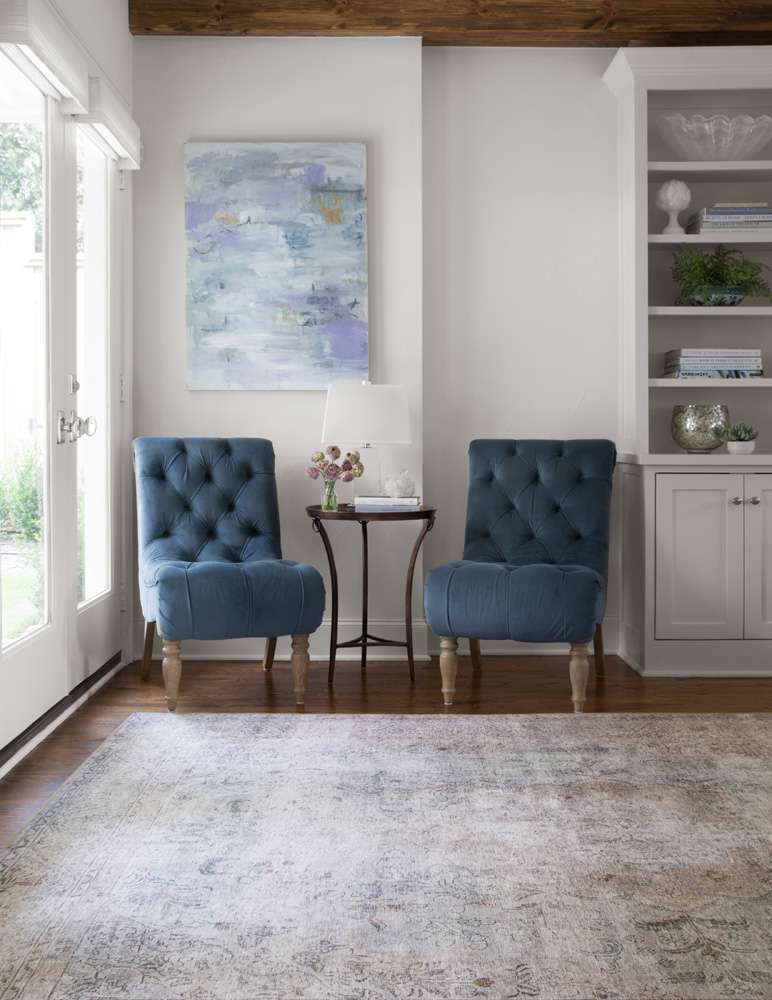 Loloi - Loren Silver / Slate 5-0in x 7-6in Area Rug - LORELQ-04SISL5076 veiw 2