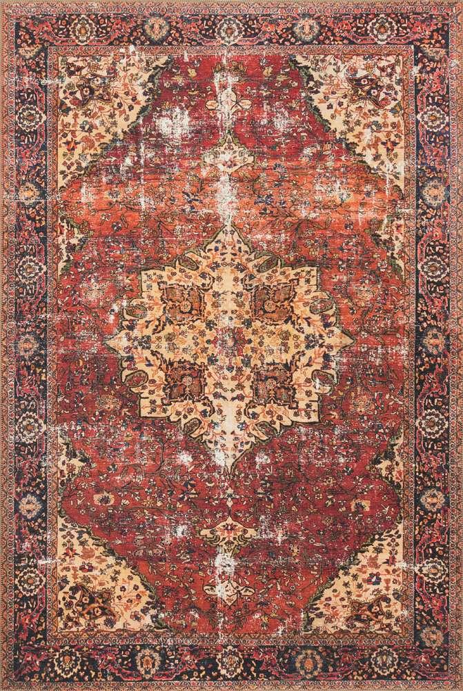 Loloi - Loren Red / Navy 8-4in x 11-6in Area Rug - LORELQ-07RENV84B6 veiw 1