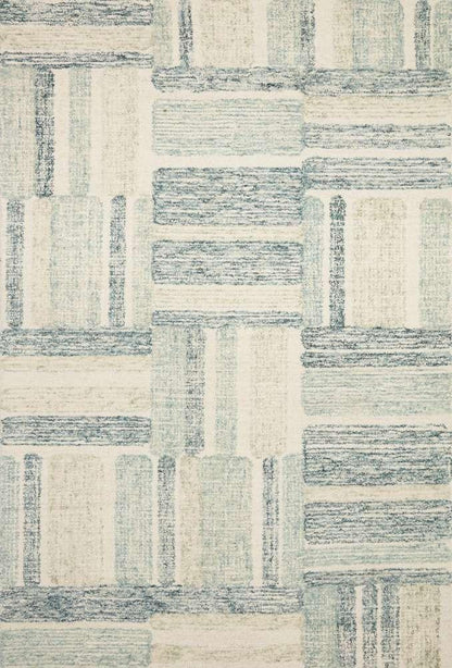 Loloi - Milo Aqua / Denim 18in x 18in Sample Rug - MILOMLO-04AQDE160S veiw 1