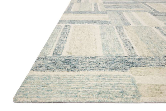 Loloi - Milo Aqua / Denim 18in x 18in Sample Rug - MILOMLO-04AQDE160S veiw 2