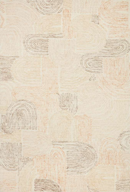 Loloi - Milo Peach / Pebble 18in x 18in Sample Rug - MILOMLO-02PEPP160S veiw 1