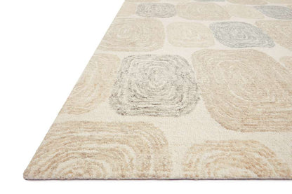 Loloi - Milo Teal / Neutral 18in x 18in Sample Rug - MILOMLO-01TENE160S veiw 2