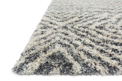 Loloi - Quincy Graphite / Sand 8-10in x 12 Area Rug - QNCYQC-01GTSA8AC0 veiw 2