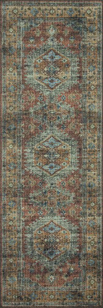 Loloi - Skye Terracotta / Sky 2-6in x 12-0in Runner Rug - SKYESKY-07TCSC26C0 veiw 1