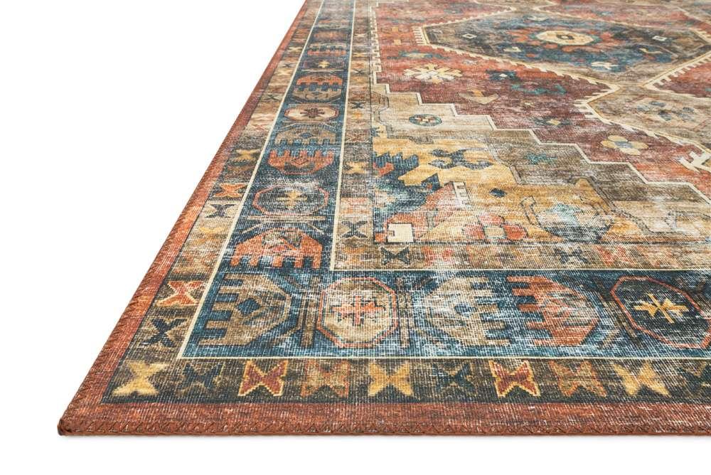 Loloi - Skye Rust / Blue 3-6in x 5-6in Accent Rug - SKYESKY-11RUBB3656 veiw 4