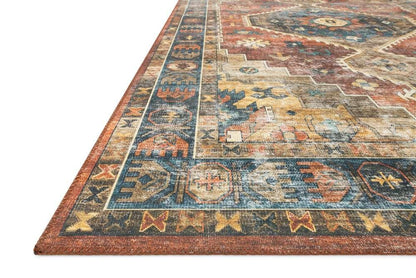 Loloi - Skye Rust / Blue 3-6in x 5-6in Accent Rug - SKYESKY-11RUBB3656 veiw 4