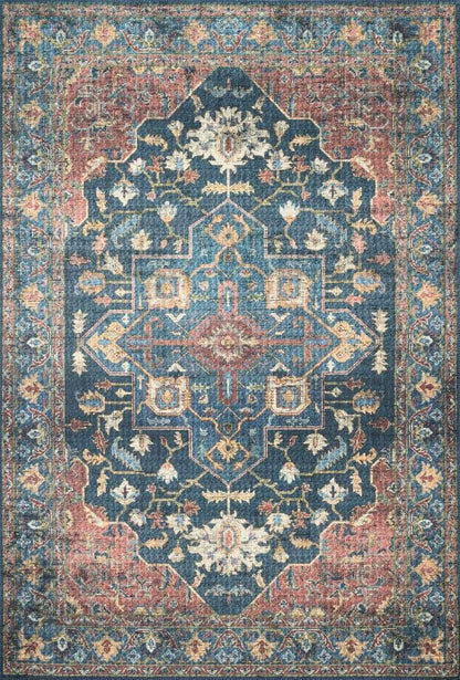 Loloi - Skye Denim / Brick 6-0in x 9-0in Area Rug - SKYESKY-08DEBK6090 veiw 1