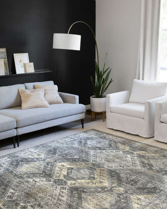 Loloi - Skye Graphite / Silver 7-6in x 9-6in Area Rug - SKYESKY-09GTSI7696 veiw 2