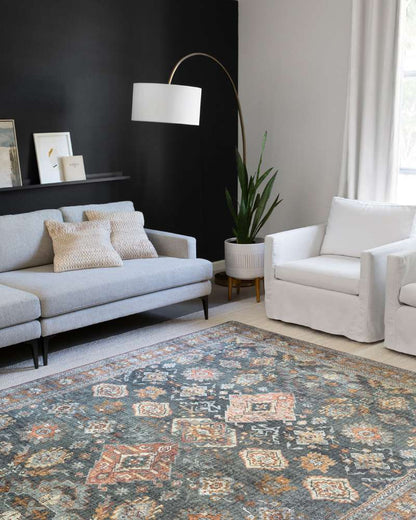 Loloi - Skye Sea / Rust 7-6in x 9-6in Area Rug - SKYESKY-10SURU7696 veiw 2