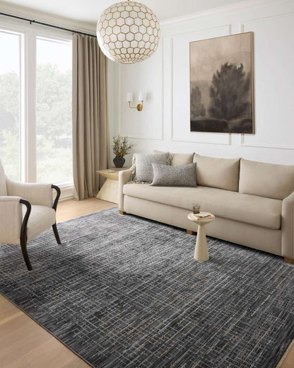 Loloi - Soho Onyx / Silver 11-6in x 15-7in Area Rug - SOHOSOH-01OXSIB6F7 veiw 2