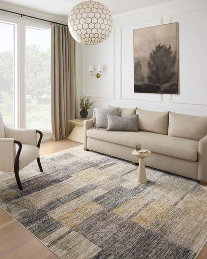 Loloi - Soho Grey / Gold 18in x 18in Sample Rug - SOHOSOH-08GYGO160S veiw 2