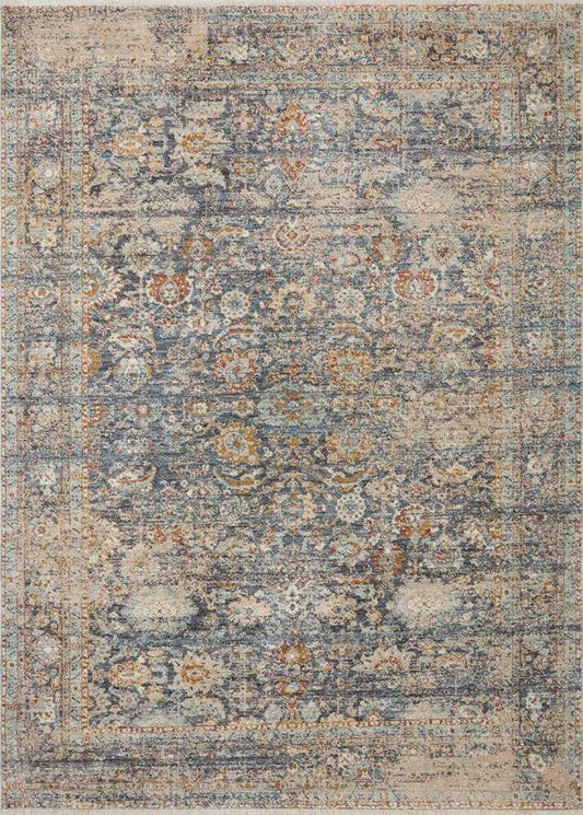 Angela Rose x Loloi - Blake Navy / Multi 18in x 18in Sample Rug - BLAKBLA-07NVML160S veiw 1