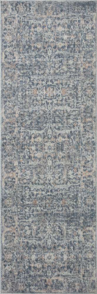 Angela Rose x Loloi - Blake Denim / Taupe 2-7in x 13 Runner Rug - BLAKBLA-03DETA27D0 veiw 1