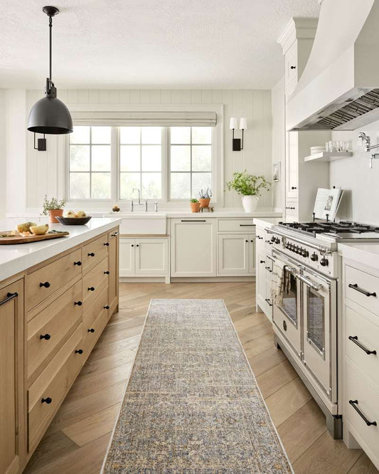 Angela Rose x Loloi - Blake Ocean / Mocha 2-7in x 13 Runner Rug - BLAKBLA-02OCMC27D0 veiw 2