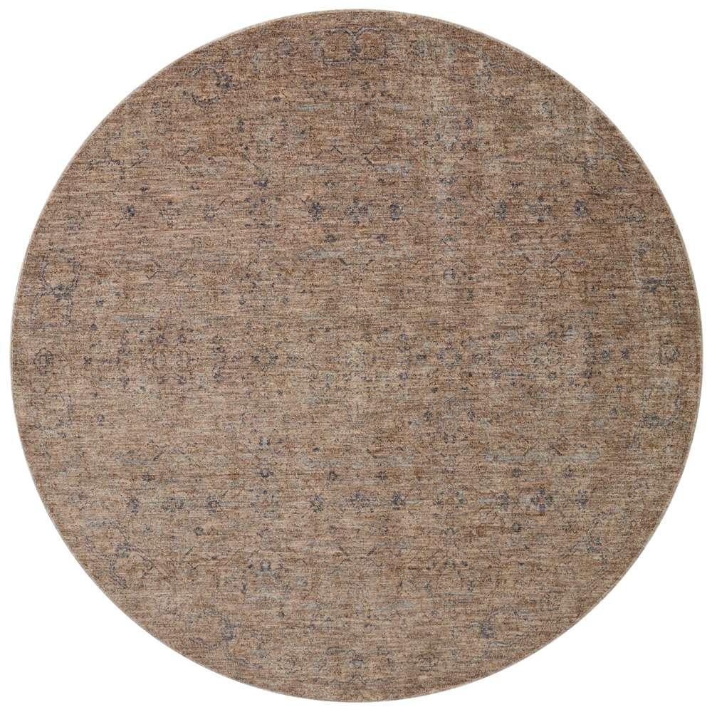 Angela Rose x Loloi - Blake Taupe / Blue 5-3in x 5-3in Round Area Rug - BLAKBLA-03TABB530R veiw 1