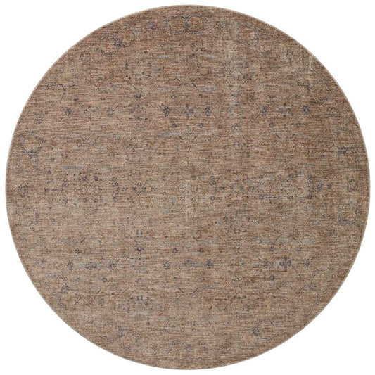 Angela Rose x Loloi - Blake Taupe / Blue 5-3in x 5-3in Round Area Rug - BLAKBLA-03TABB530R veiw 1
