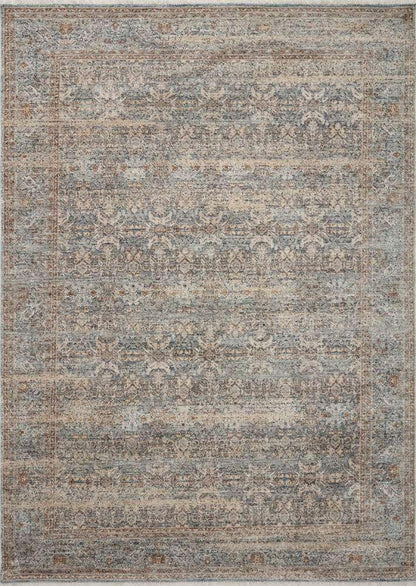 Angela Rose x Loloi - Blake Ocean / Mocha 5-3in x 7-6in Area Rug - BLAKBLA-02OCMC5376 veiw 1