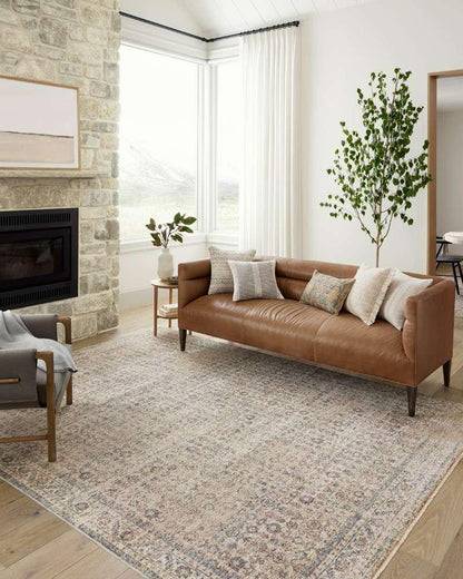 Angela Rose x Loloi - Blake Beige / Denim 6-7in x 9-10in Area Rug - BLAKBLA-04BEDE679A veiw 2