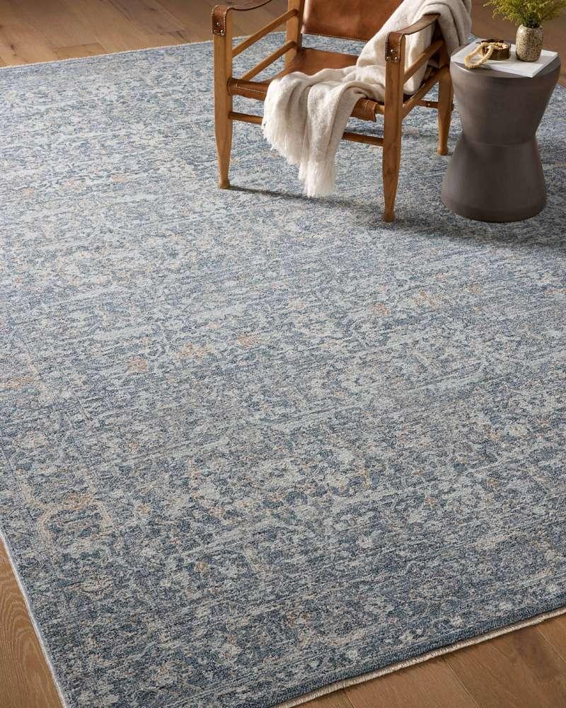 Angela Rose x Loloi - Blake Denim / Taupe 6-7in x 9-10in Area Rug - BLAKBLA-03DETA679A veiw 4