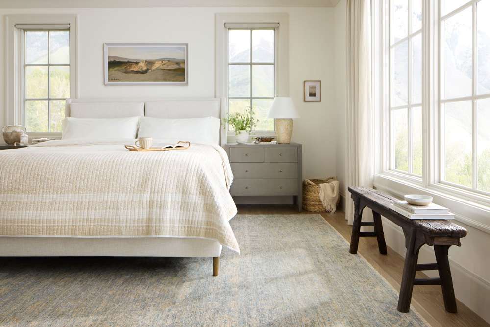 Angela Rose x Loloi - Blake Sky / Beige 6-7in x 9-10in Area Rug - BLAKBLA-01SCBE679A veiw 4