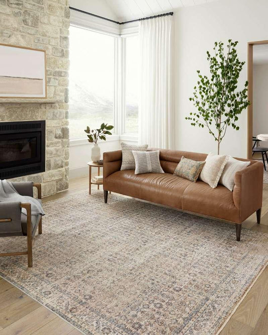 Angela Rose x Loloi - Blake Beige / Denim 7-10in x 10-2in Area Rug - BLAKBLA-04BEDE7AA2 veiw 2