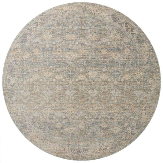 Angela Rose x Loloi - Blake Sky / Beige 7-10in x 7-10in Round Area Rug - BLAKBLA-01SCBE7A0R veiw 1