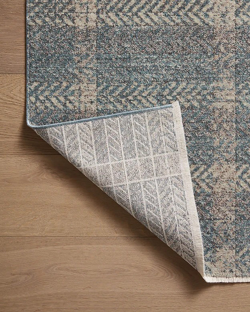 Angela Rose x Loloi - Ember Blue / Beige 11-6in x 15-7in Area Rug - EMBREMB-03BBBEB6F7 view 6