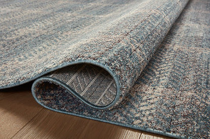 Angela Rose x Loloi - Ember Blue / Beige 2-7in x 7-6in Runner Rug - EMBREMB-03BBBE2776 view 5
