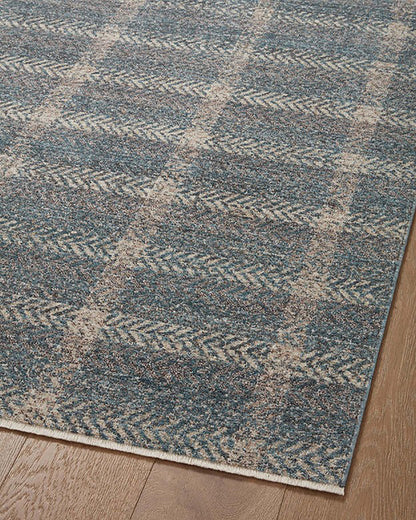 Angela Rose x Loloi - Ember Blue / Beige 5-3in x 7-6in Area Rug - EMBREMB-03BBBE5376 view 4