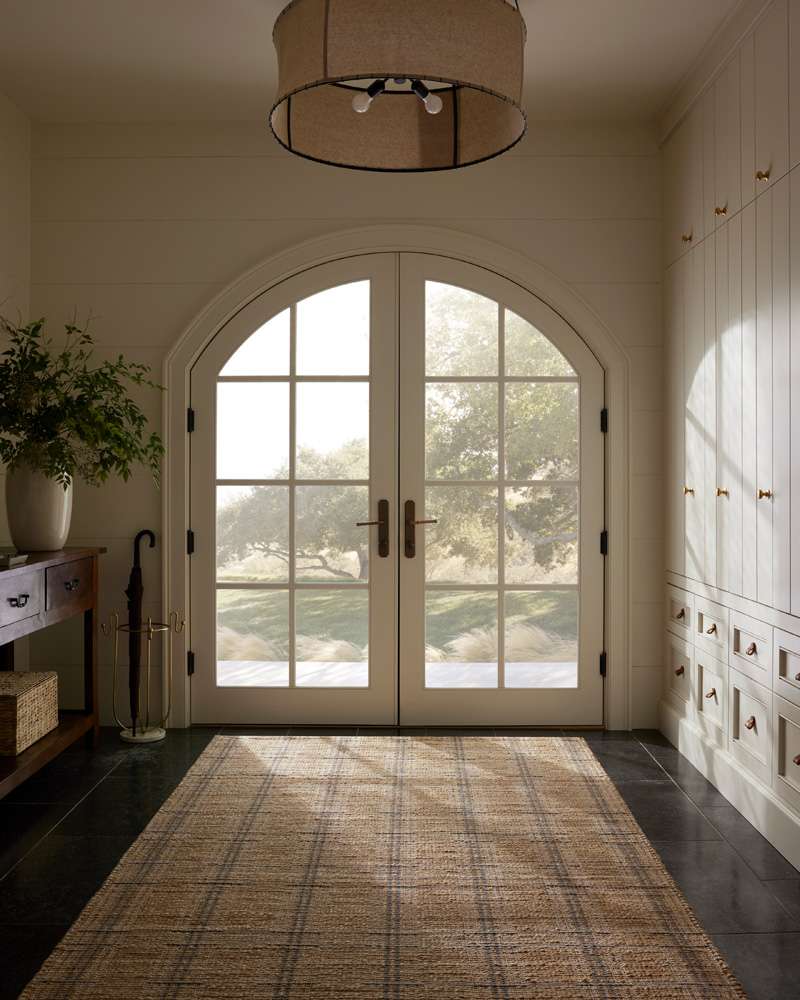 Chris Loves Julia x Loloi - Judy Natural / Stone 18in x 18in Sample Rug - JUDYJUD-02NASN160S veiw 2