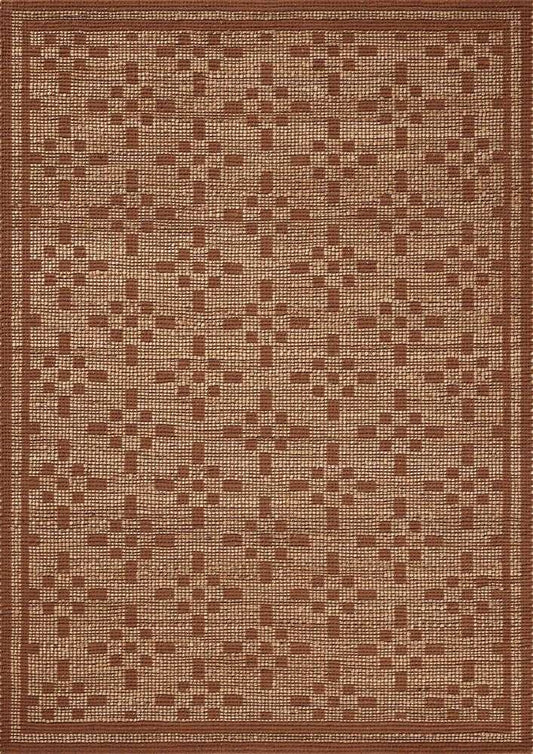 Chris Loves Julia x Loloi - Judy Natural / Spice 8-6in x 11-6in Area Rug - JUDYJUD-07NASQ86B6 veiw 1