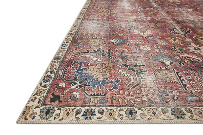 Chris Loves Julia x Loloi - Jules Merlot / Multi 2-0in x 5-0in Accent Rug - JULSJUL-01MEML2050 veiw 4