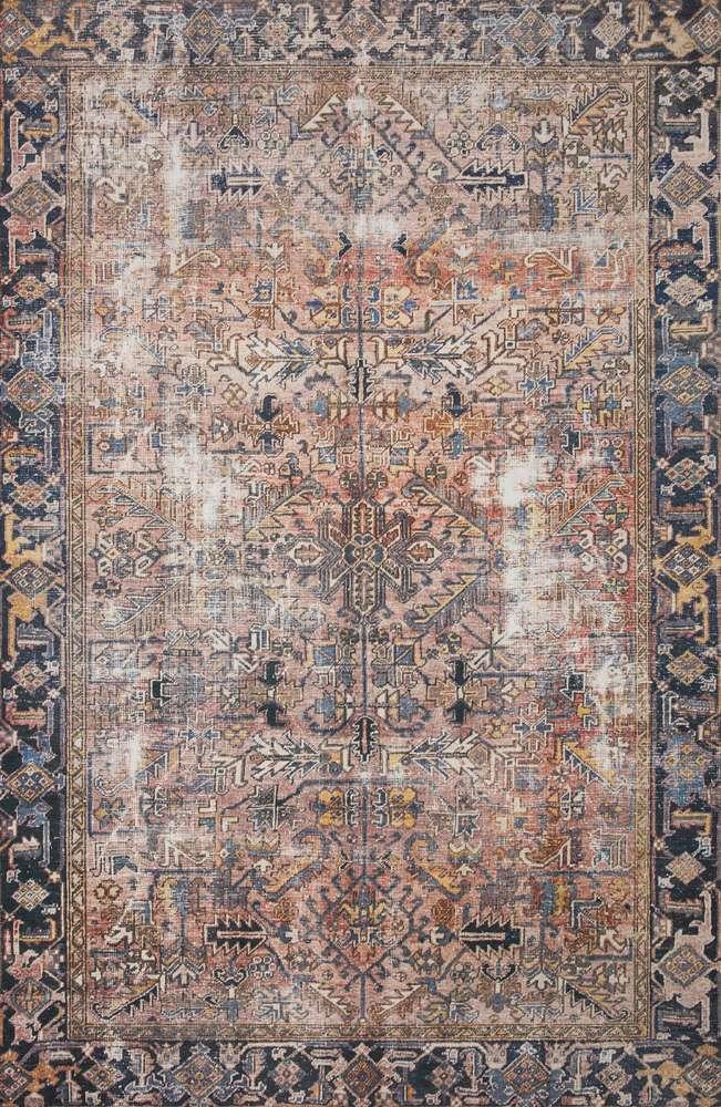 Chris Loves Julia x Loloi - Jules Terracotta / Multi 2-0in x 5-0in Accent Rug - JULSJUL-02TCML2050 veiw 1