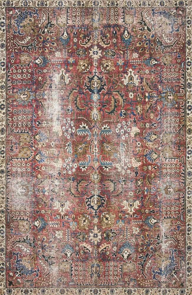 Chris Loves Julia x Loloi - Jules Merlot / Multi 2-3in x 3-9in Accent Rug - JULSJUL-01MEML2339 veiw 1