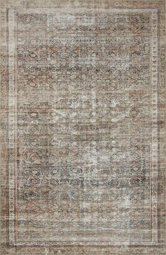 Chris Loves Julia x Loloi - Jules Ink / Terracotta 2-6in x 9-6in Runner Rug - JULSJUL-09IKTC2696 veiw 1