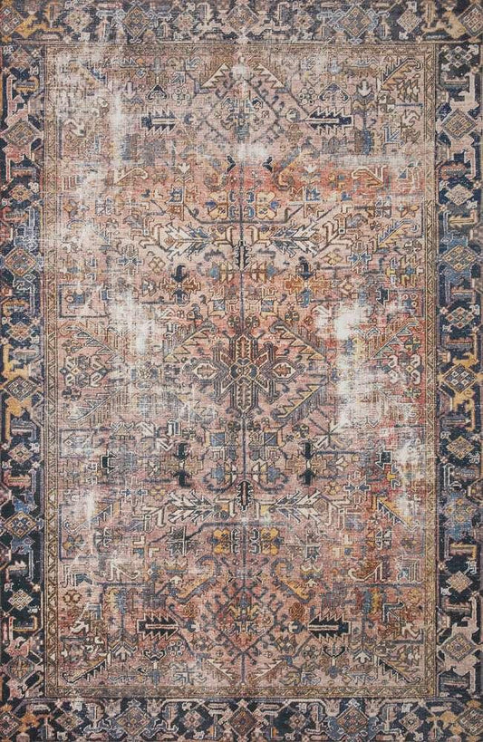 Chris Loves Julia x Loloi - Jules Terracotta / Multi 3-6in x 5-6in Accent Rug - JULSJUL-02TCML3656 veiw 1