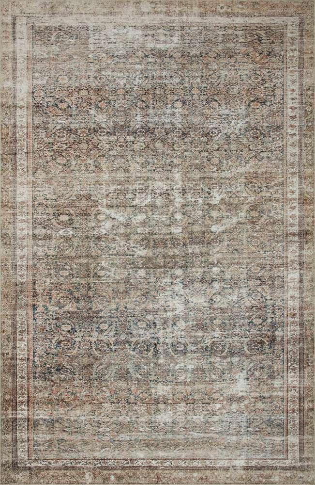 Chris Loves Julia x Loloi - Jules Ink / Terracotta 9-6in x 14 Area Rug - JULSJUL-09IKTC96E0 veiw 1