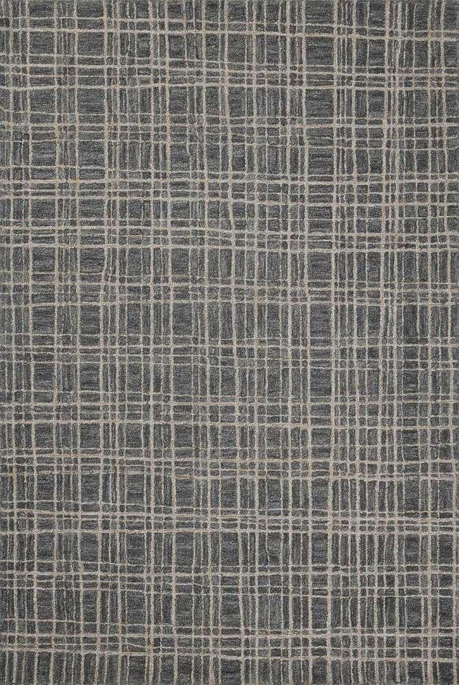 Chris Loves Julia x Loloi - Polly Graphite / Pebble 18in x 18in Sample Rug - POLLPOL-11GTPP160S veiw 1
