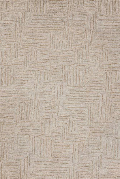 Chris Loves Julia x Loloi - Polly Smoke / Sand 7-9in x 9-9in Area Rug - POLLPOL-08SKSA7999 veiw 1